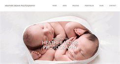 Desktop Screenshot of heathermohrphotography.com